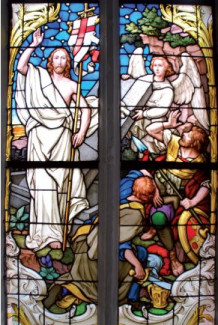 Osterfenster in der St. Rochus-Kirche